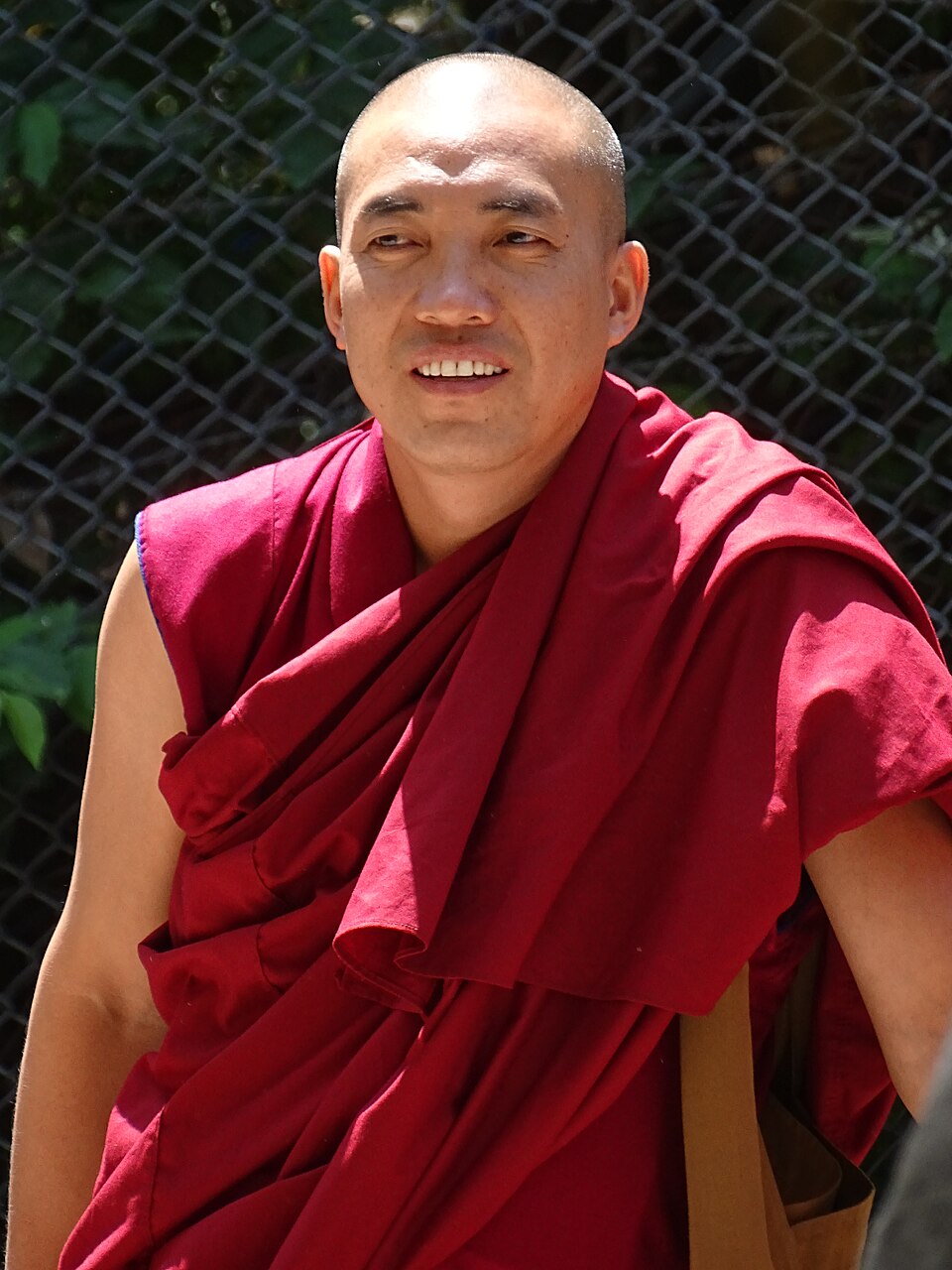 Monk at Tsuglagkhang Temple Complex in McLeod Ganj